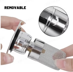 ClogSave™ – Universal Pop-Up Drain Filter & Stopper