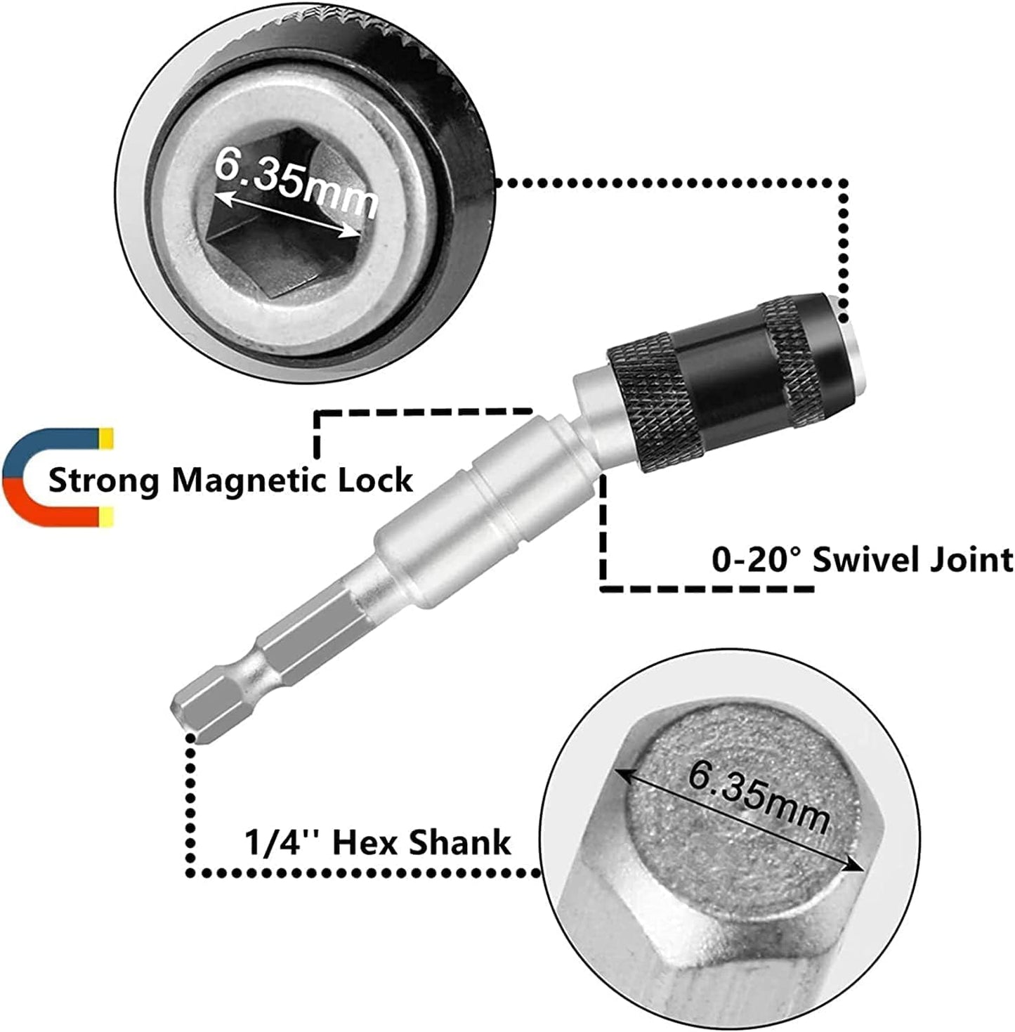 OrbitBit™ – High-Torque Magnetic Swiveling Bit Holder