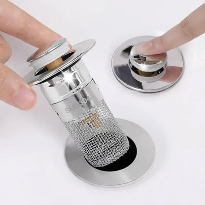 ClogSave™ – Universal Pop-Up Drain Filter & Stopper