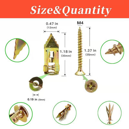 AnchorForge™ – Heavy-Duty Self-Drilling Wall Anchors