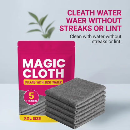 GlassNova™ – Reusable Nano-Microfiber Cleaning Cloths (5-Pack)