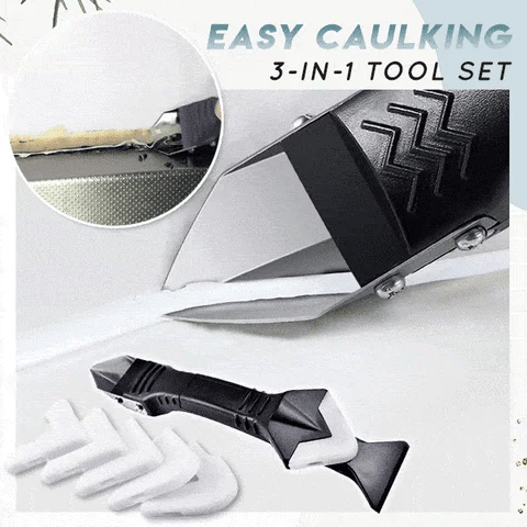 CaulkBond™ – 3-in-1 Stainless Steel Caulking Tool